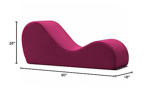 Chaise longue de relaxation intime rouge premium