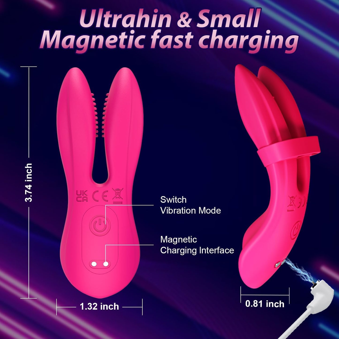 Vibromasseur à doigt PulseShift 4Play