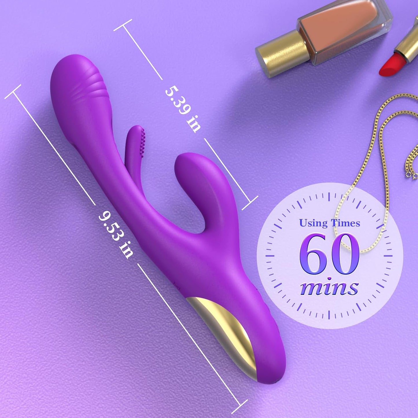 Vibrador aleteador 3 en 1 PurpleEcstasy