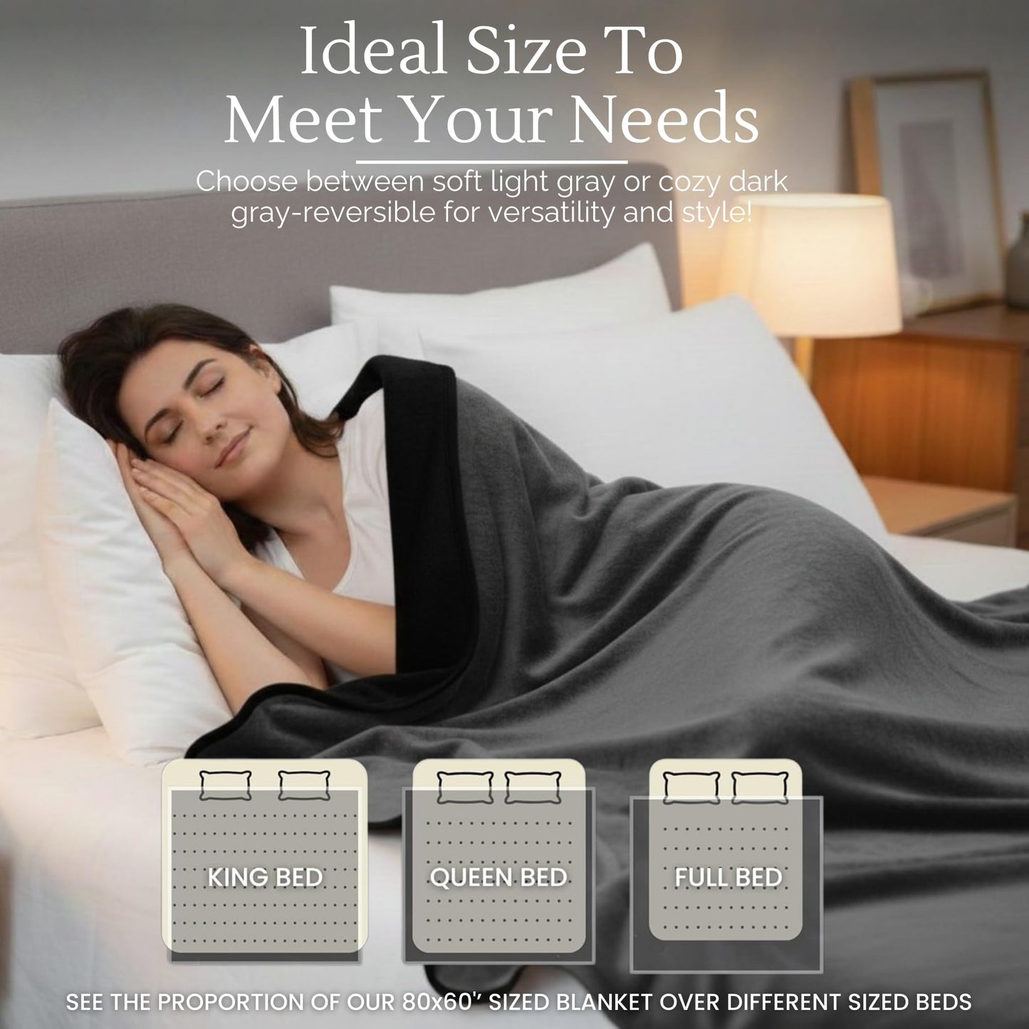Manta de Felpa Impermeable para Intimidad Tamaño Queen