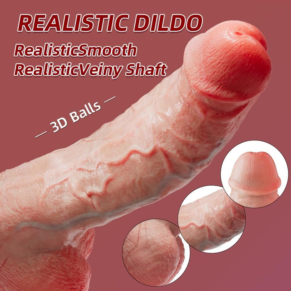 RealRush Realistic Thrusting Heating Dildo Vibrator
