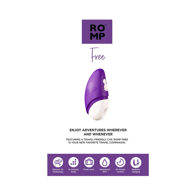 Vibrador de clítoris ROMP Free - Morado