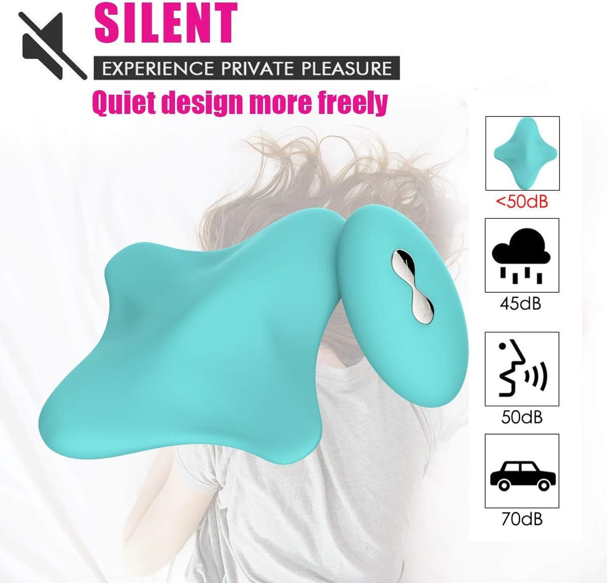 Vibrador de bragas con control remoto de 10 modos SecretWave