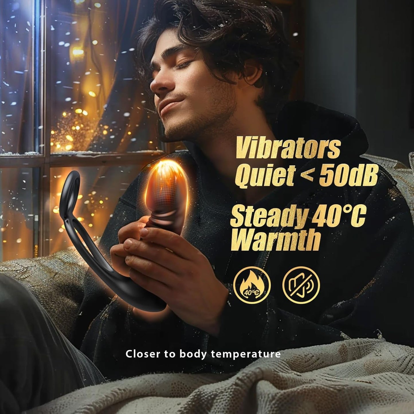 SlateOrbit Thrusting Prostate Massager Cock Ring 7 Modes