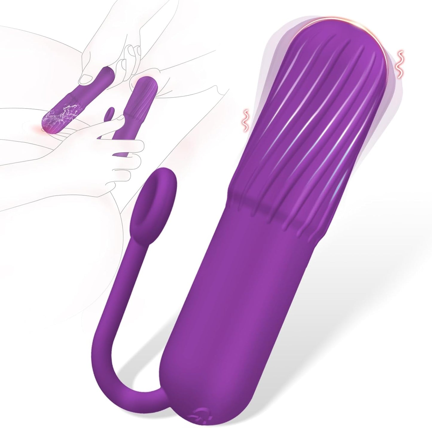 Vibrador de bala con textura en espiral SpiralPulse
