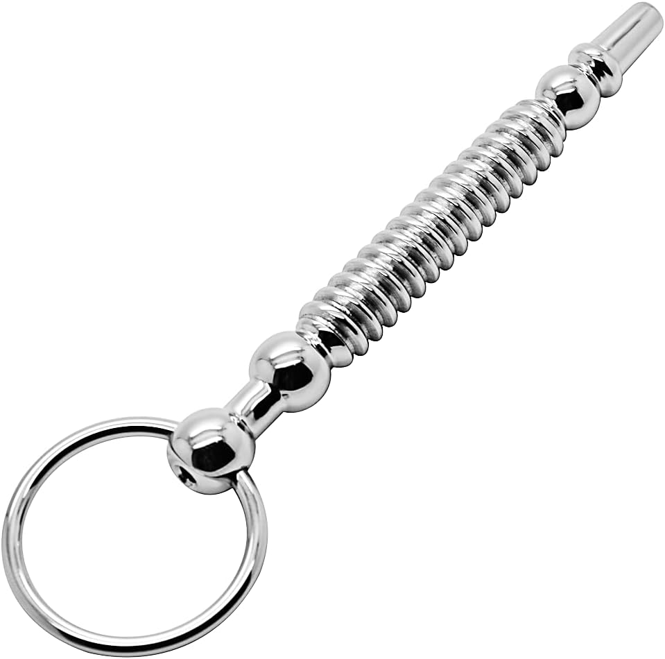 SteelFlow Hollow Ribbed Surgical Steel Urethral Plug