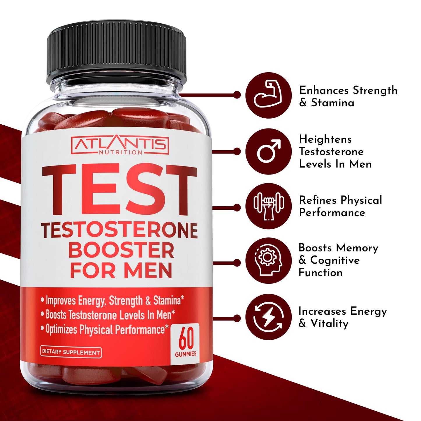 Gomitas para potenciar la testosterona y mejorar el rendimiento masculino
