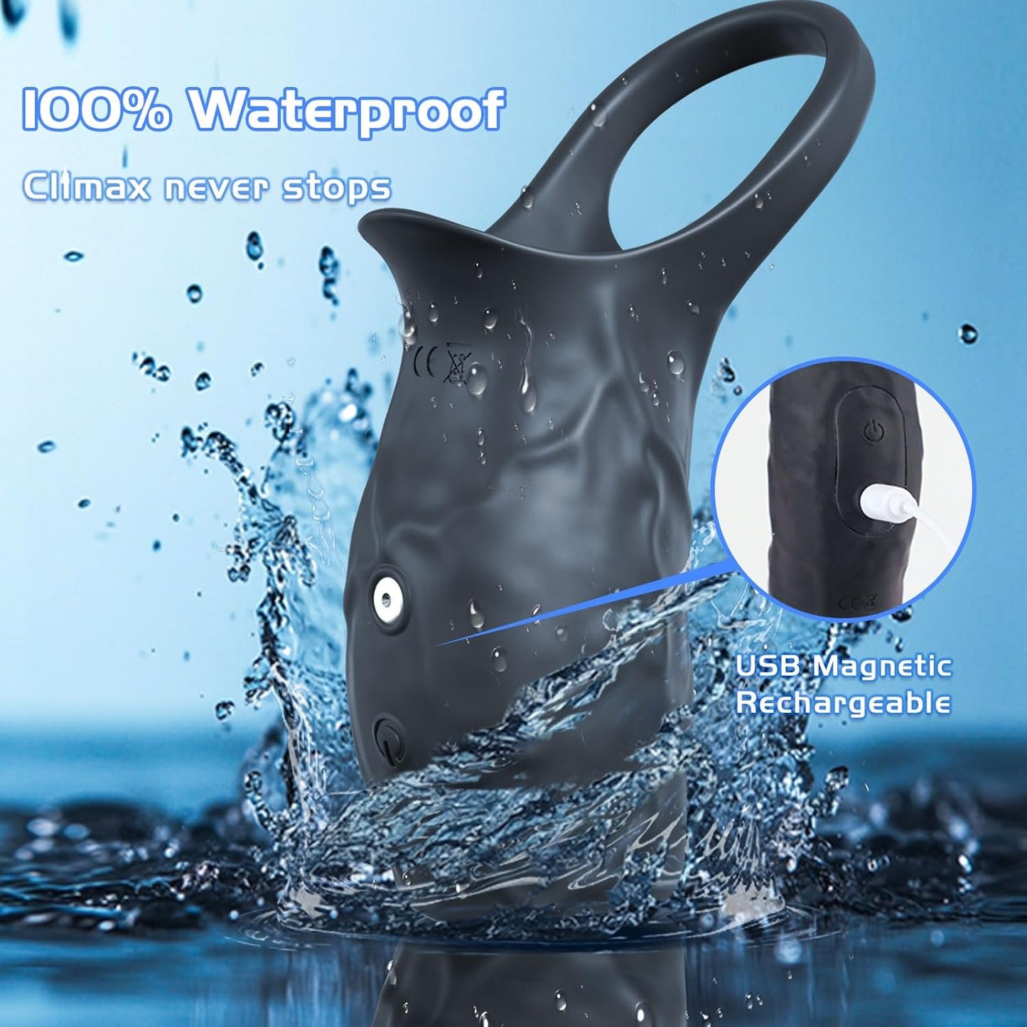 Funda vibratoria para pene ThrustEdge Boost Girth