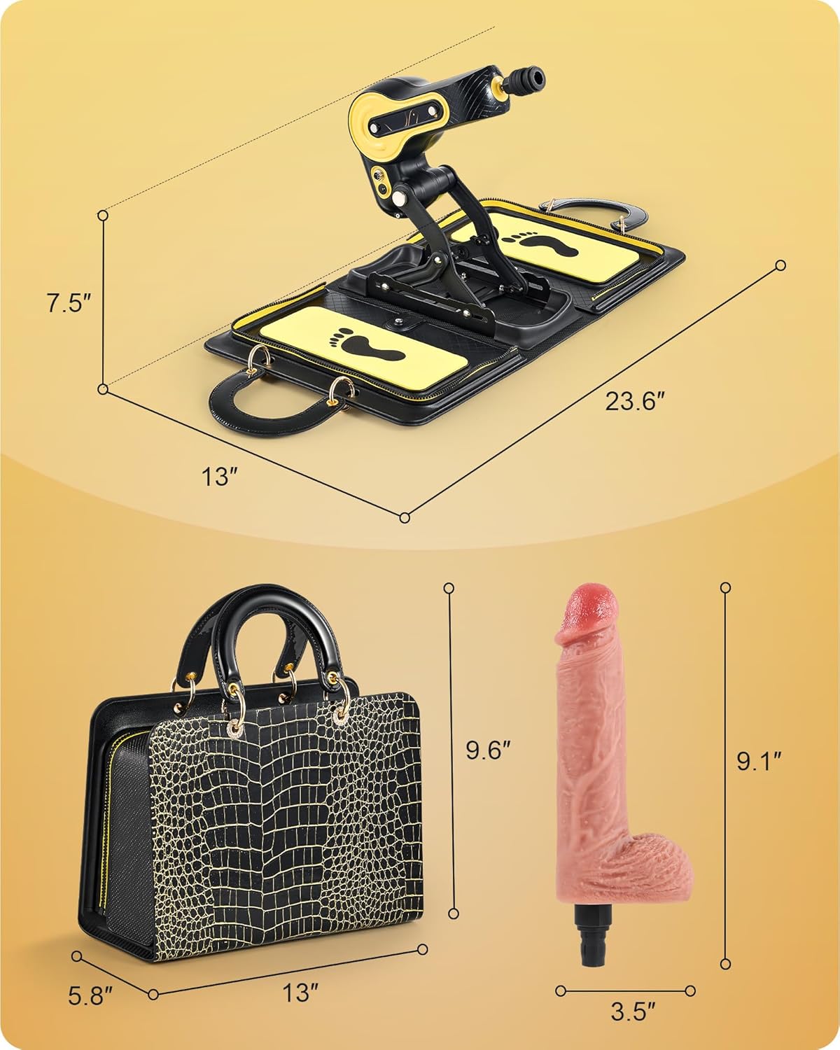 ThrustTote Máquina sexual de viaje discreta