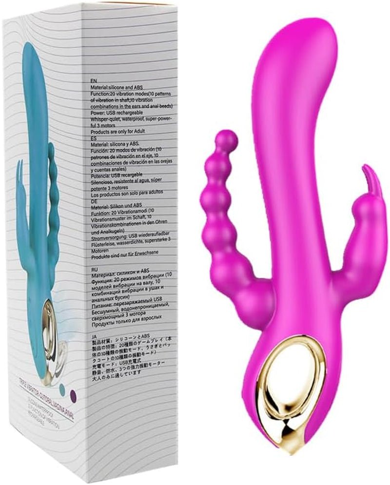 Vibrador de conejo 3 en 1 TriBloom
