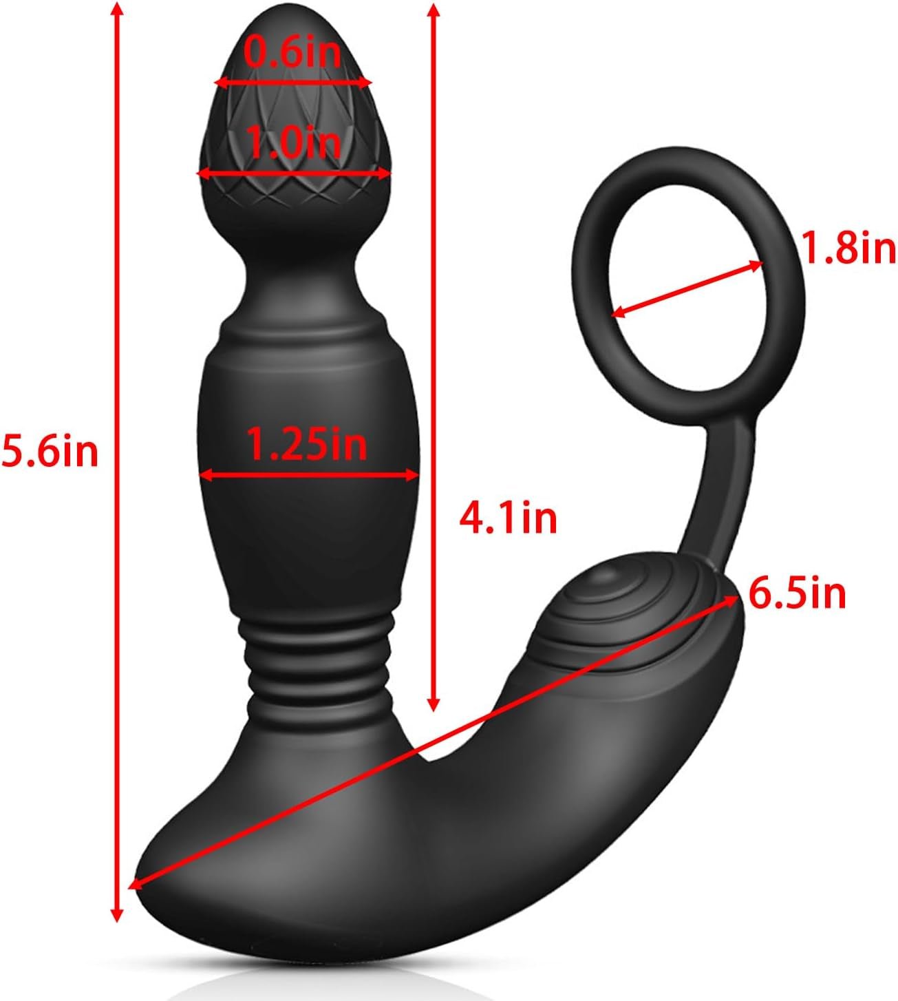 TriCore Vibrating Prostate Plug Cock Ring