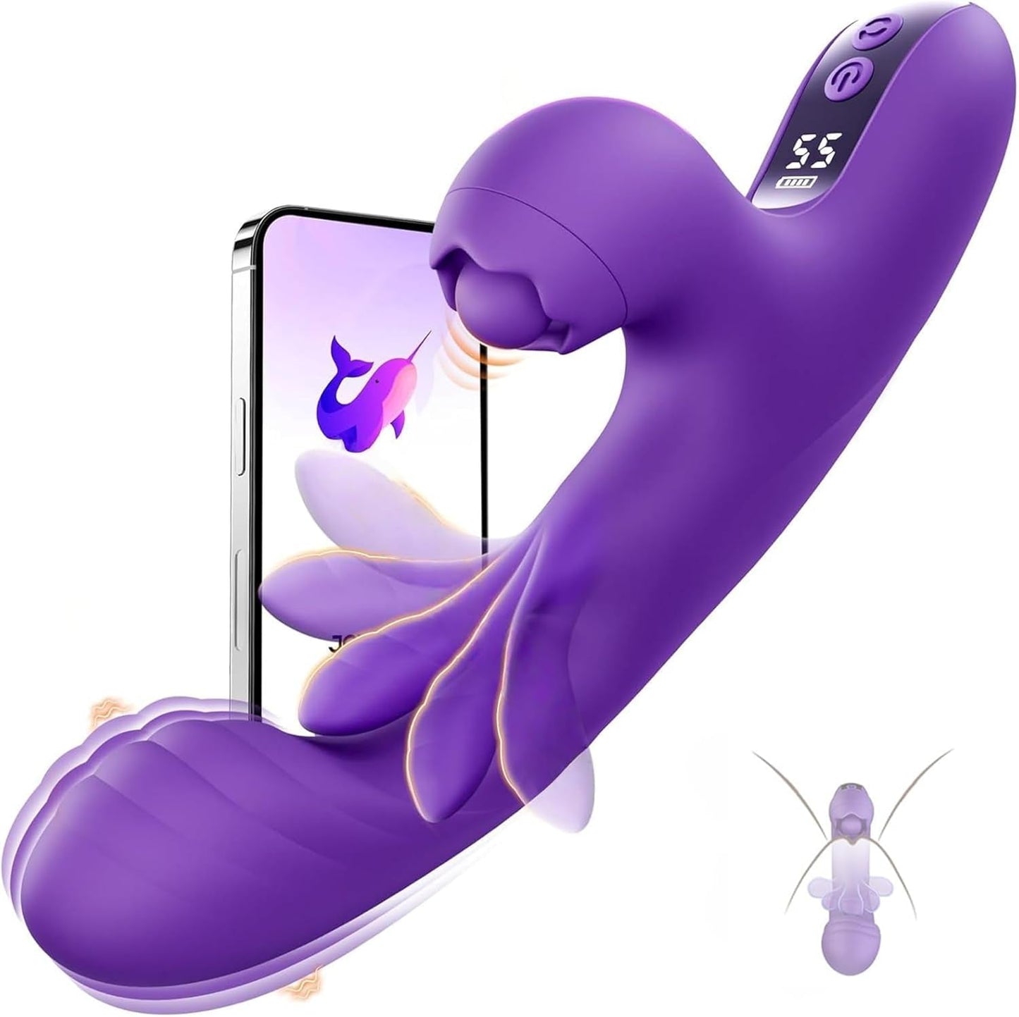 Vibrador de clítoris de control por aplicación 3 en 1 TriLush