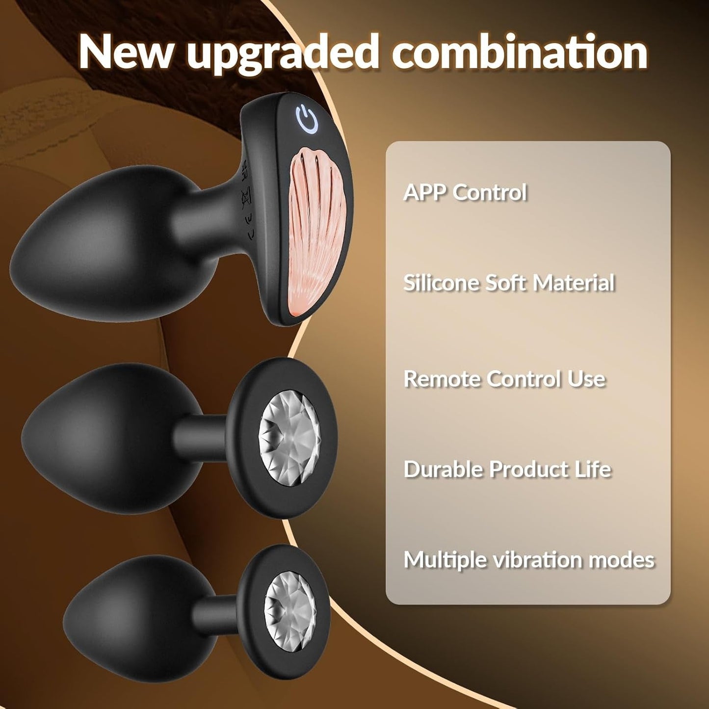 TrioLink 3-Piece App-Control Anal Plug Set