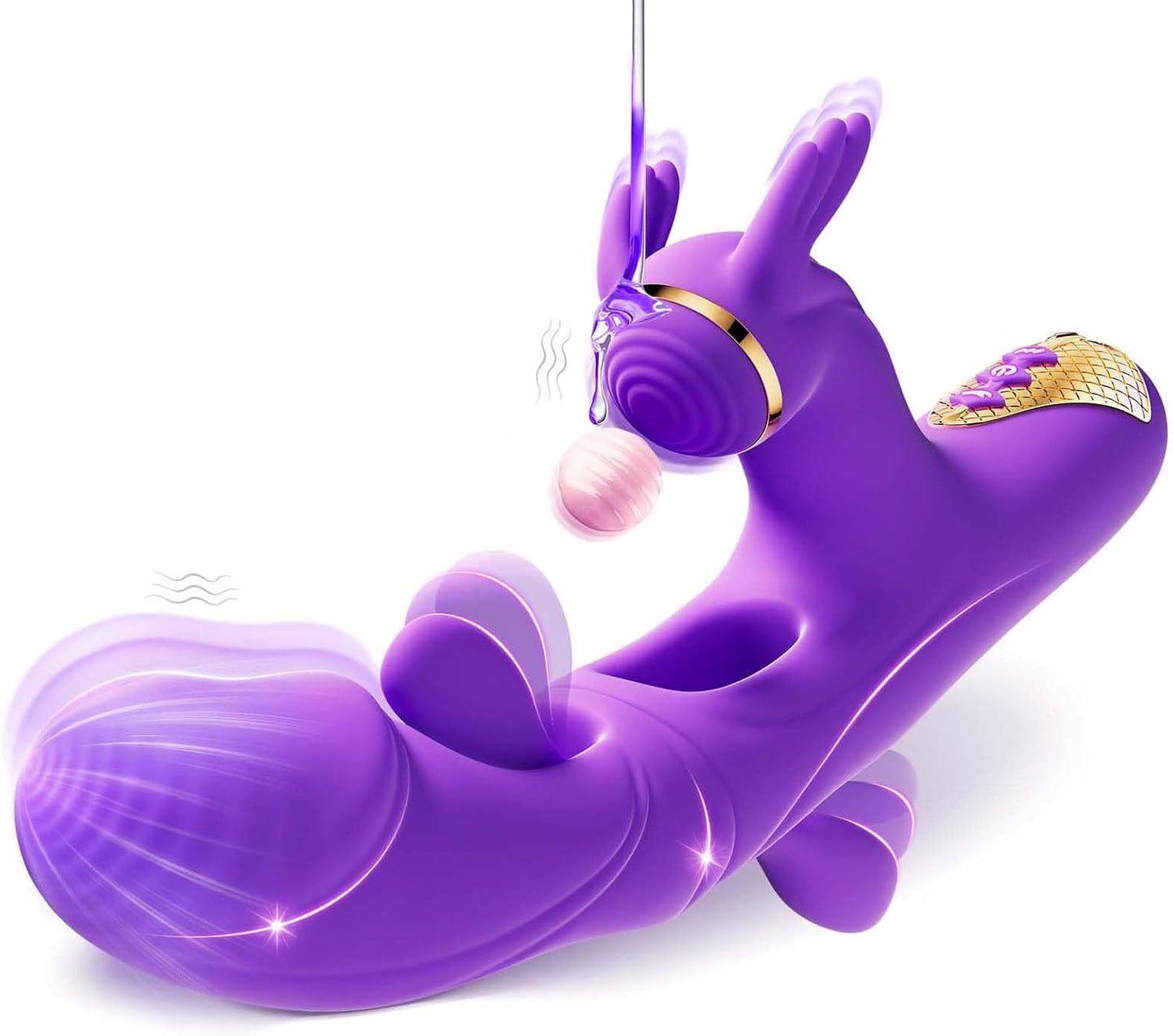 Vibrador de clítoris y punto G vibratorio 4 en 1 TriPleasure