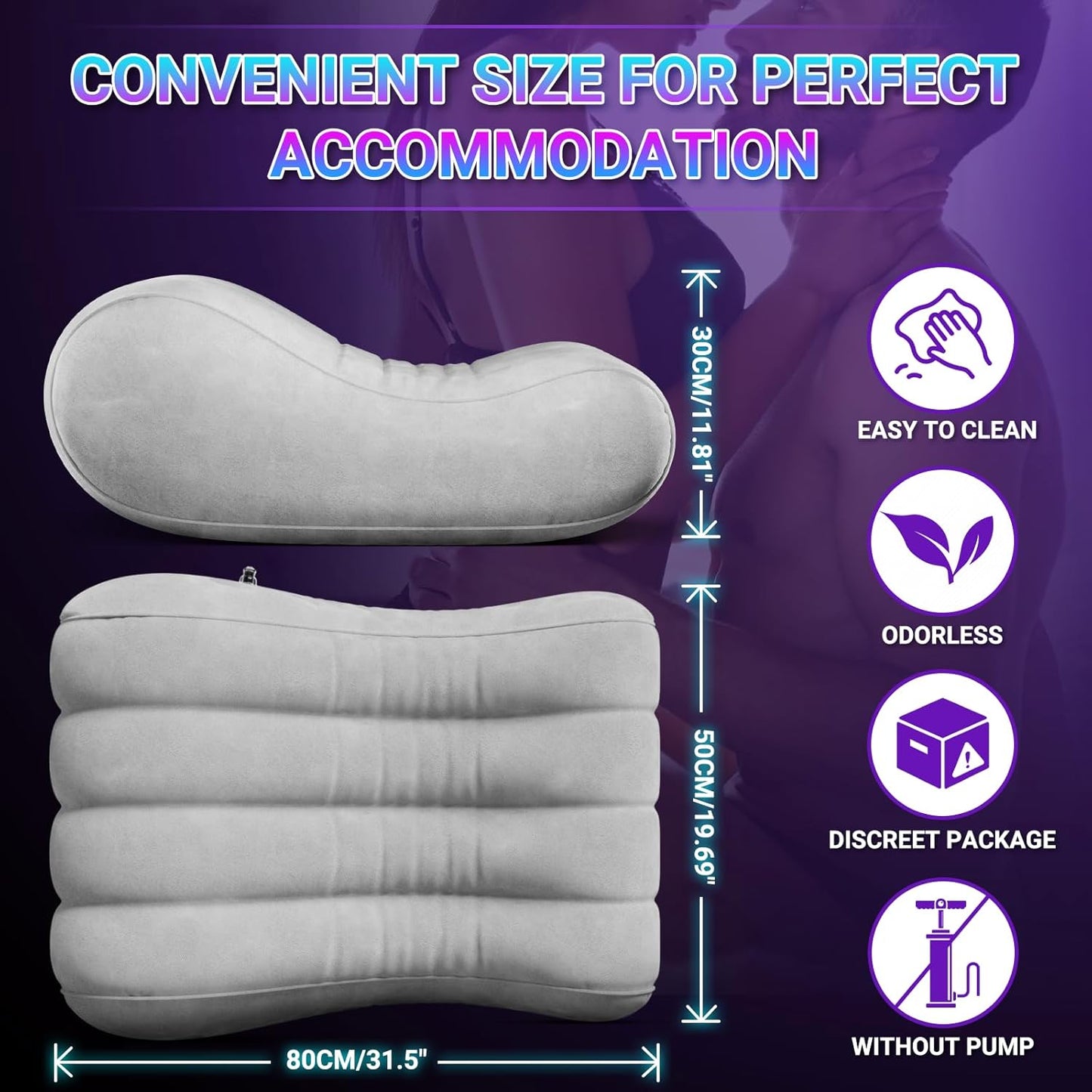 VelvetCrave Sofá Hinchable para Posiciones Sexuales Lounge Throne