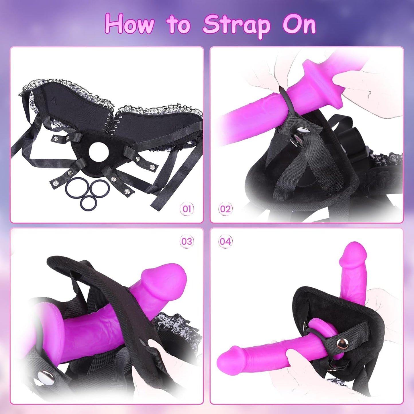 Arnés doble de dildo VelvetStrap