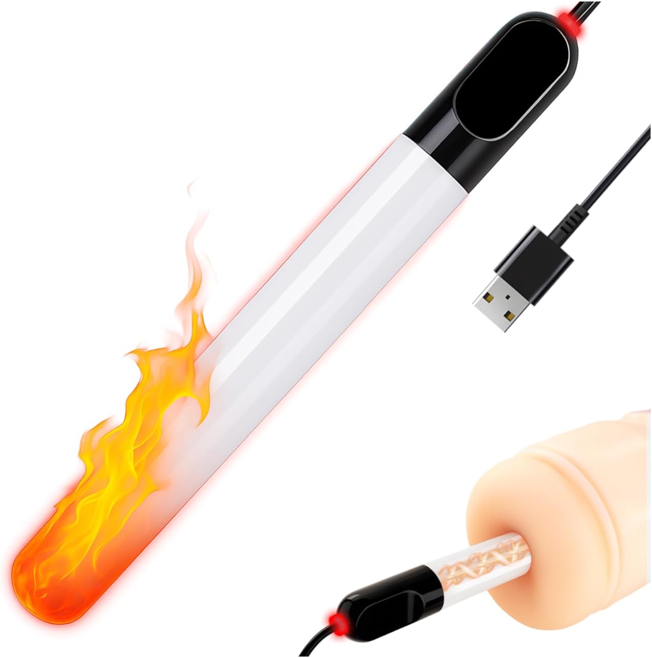 WarmRod Pro – Palo calefactor USB rápido para masturbadores y muñecas sexuales