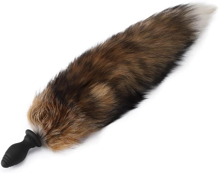 WhisperTail Enchufe vibrador remoto de cola de zorro