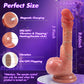 Dildo HeatPulse con Control Remoto, 9 Modos de Vibración y Calefacción
