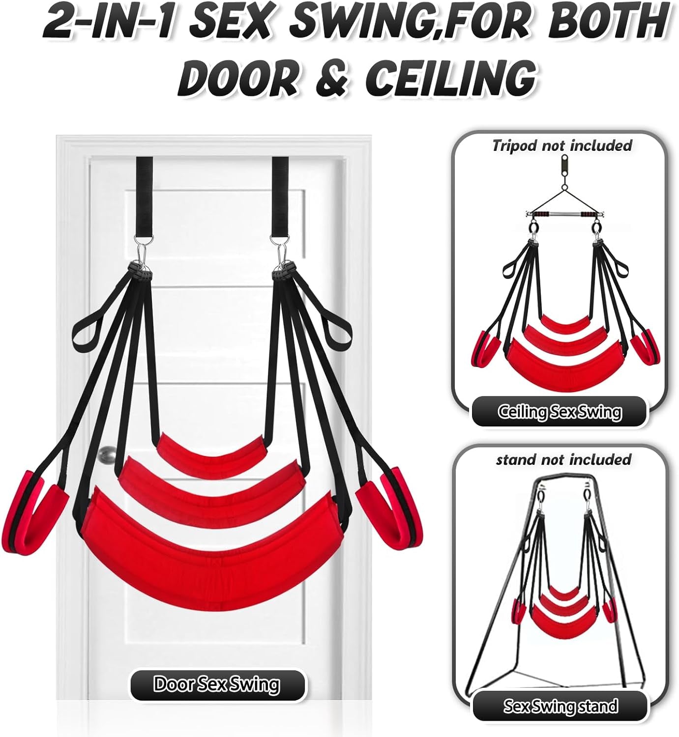 Columpio sexual ScarletComfort para puerta, ajustable y acolchado