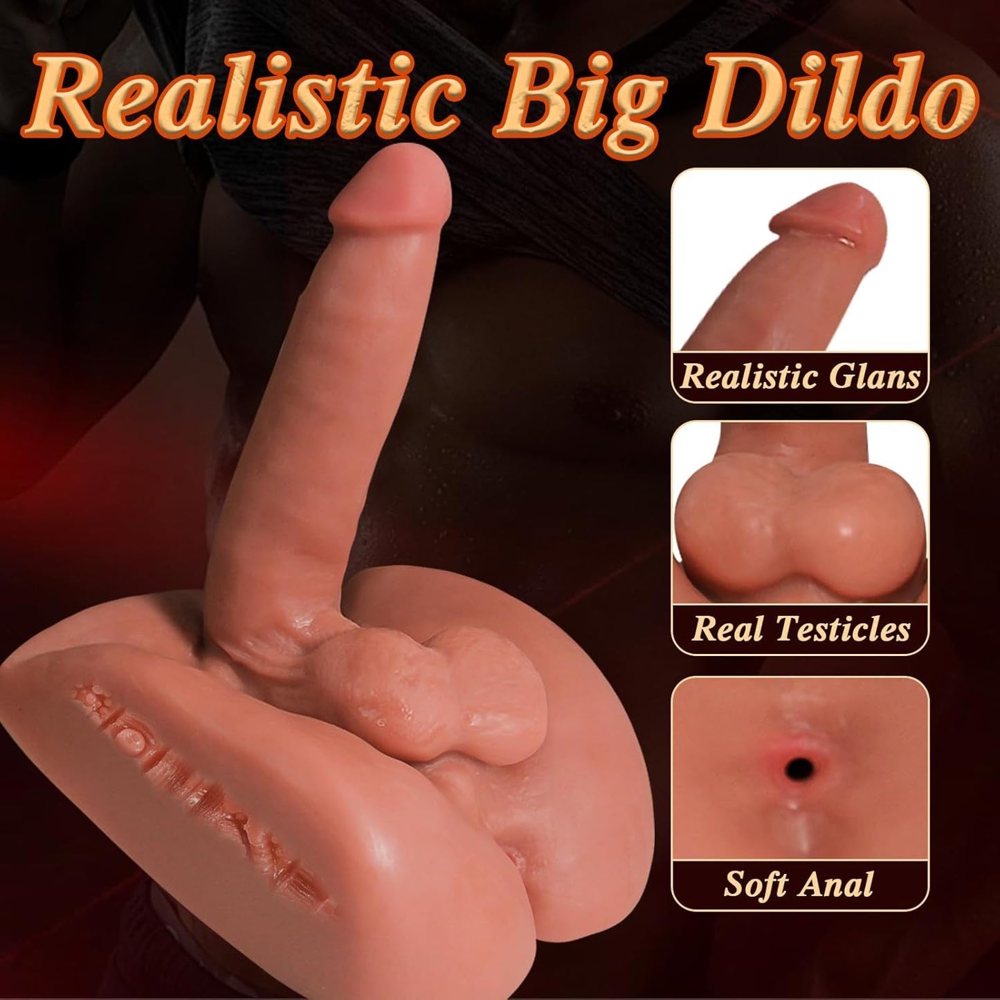 CoreviaX Torso de Muñeco Sexual Masculino 7 pulgadas Dildo 4.6 libras