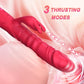 RoseThrust Vibrador de conejo penetrante 3 empujes 10 modos de silicona