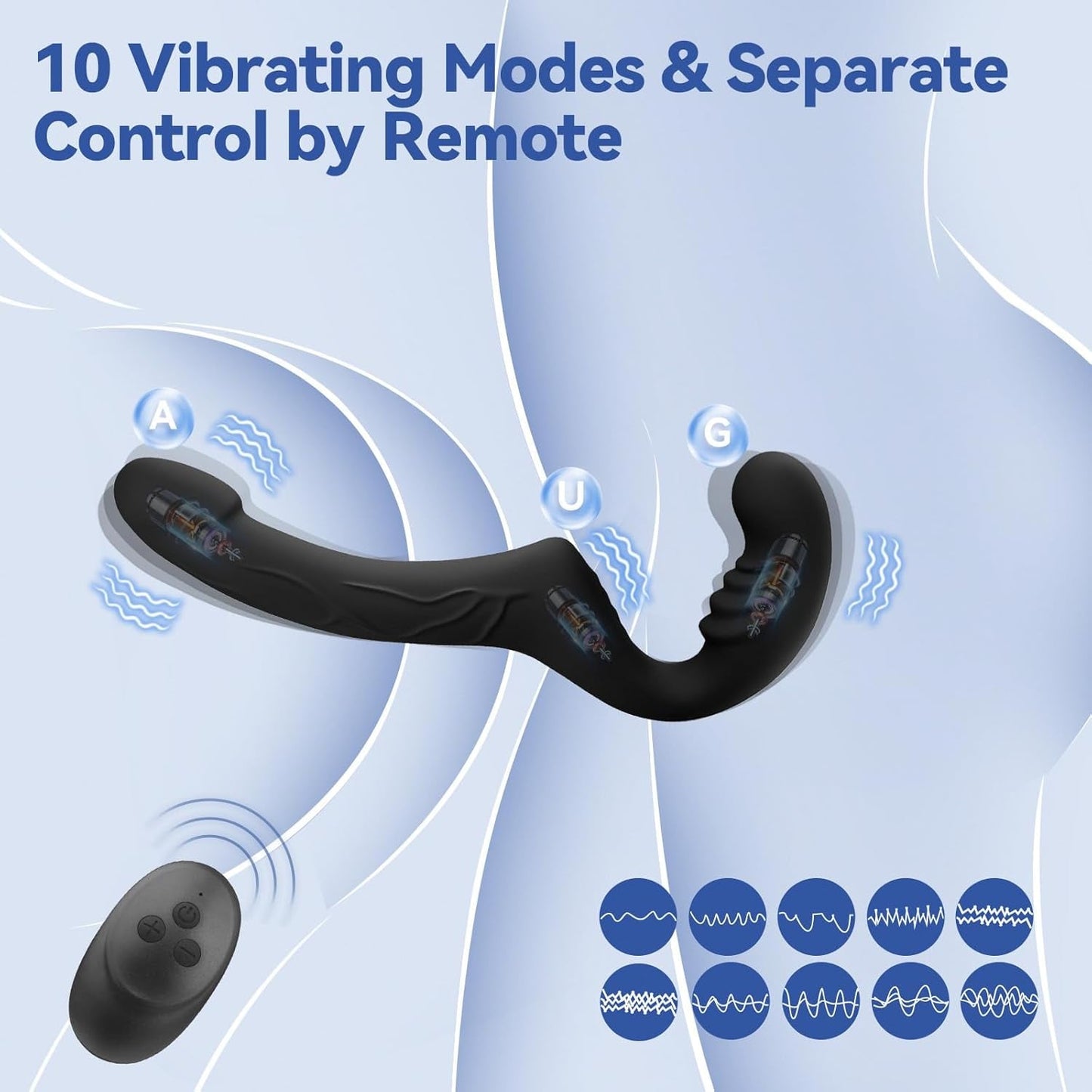 EchoRide Vibrador Strapless con Control Remoto