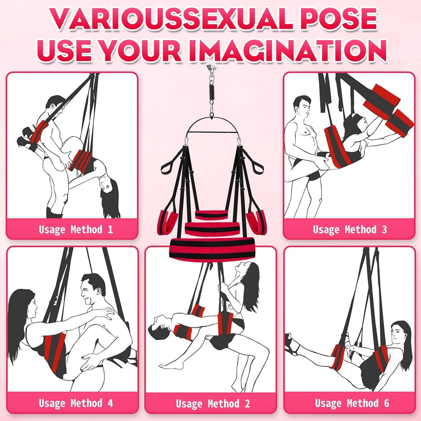 Balanço sexuel rotatif OrbitLift 360° 360 kg