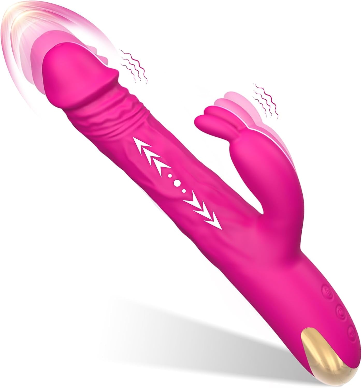 BlushCore Vibrador de conejo con empuje 5 velocidades de empuje 10 modos Impermeable
