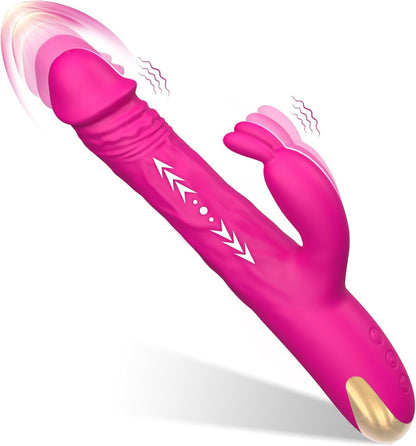 BlushCore Vibrador de conejo con empuje 5 velocidades de empuje 10 modos Impermeable