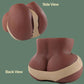 MidnightCurves Torso de muñeca sexual negra con doble canal, 10 LB