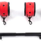 CrimsonGrip Red Adjustable Spreader Bar with Furry Straps