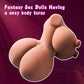 Luvexa 7.5lb 4 en 1 Muñeca sexual Torso Marrón claro