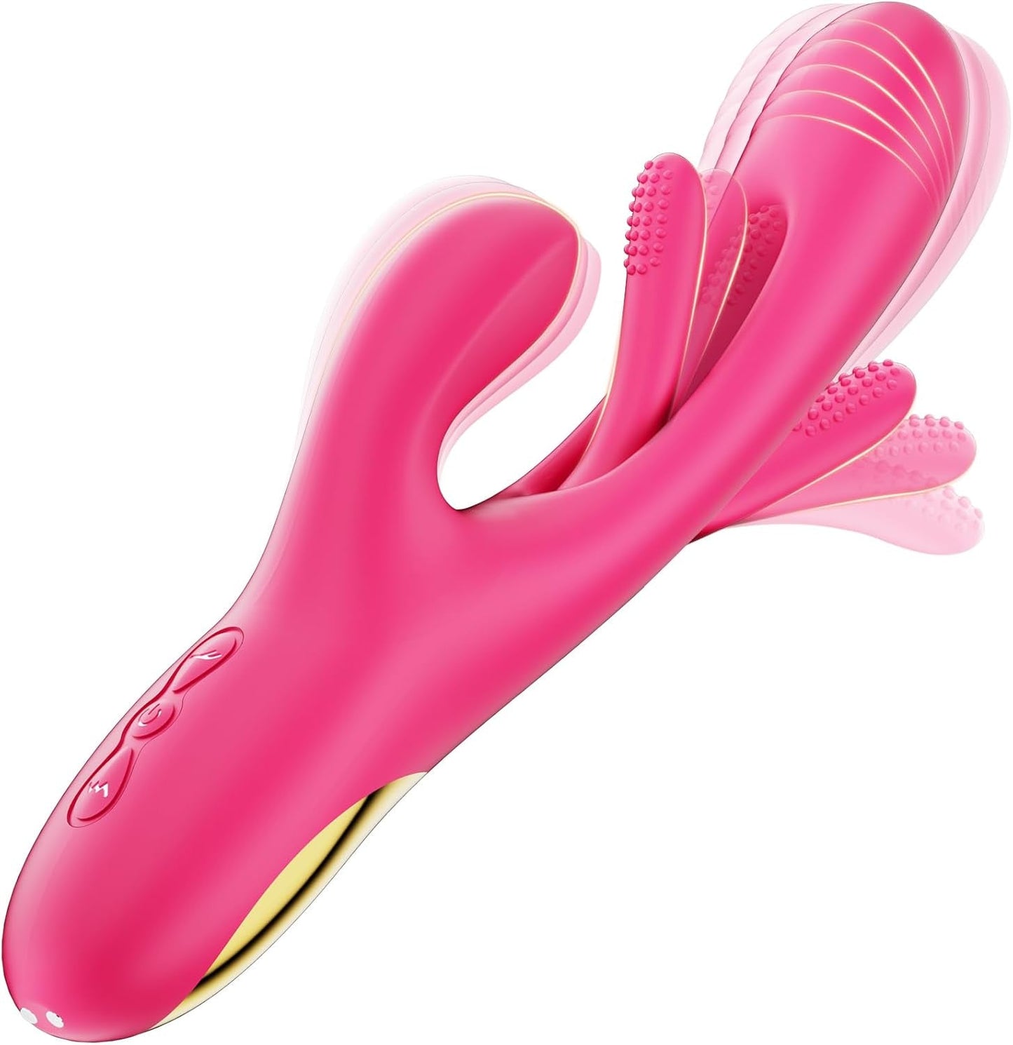 RosePulseX Rabbit Vibrator 14 Modes Flapping Tongue Waterproof