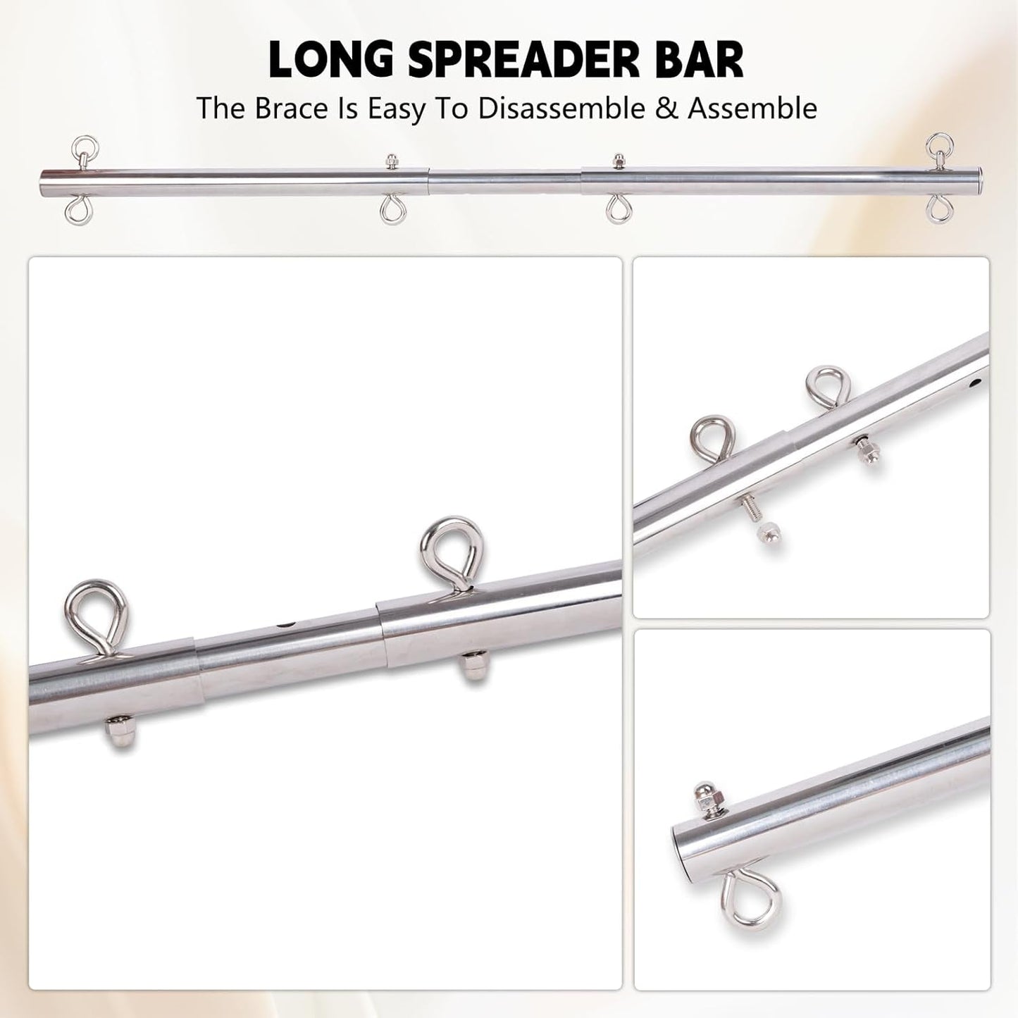 FeatherControl Feather Cuff Adjustable Spreader Bar