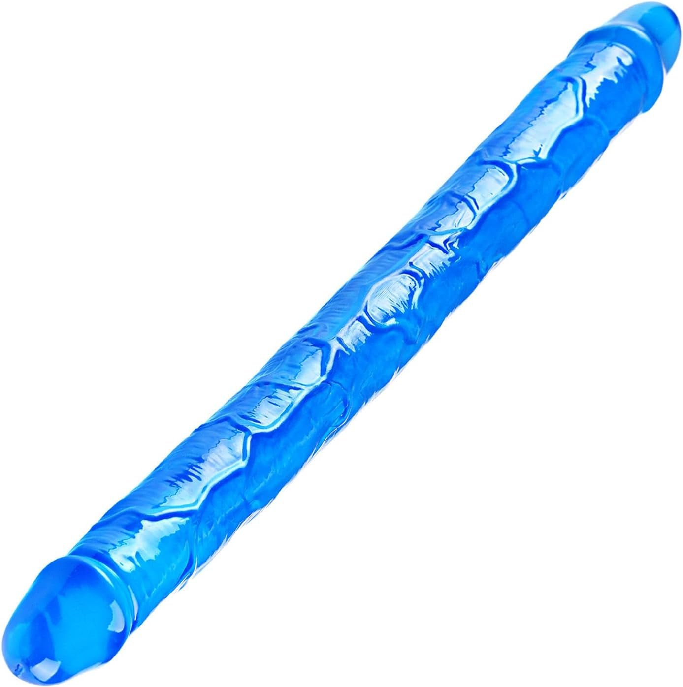 Juguete para principiantes BlueEase, dildo doble delgado de 11.8 pulgadas