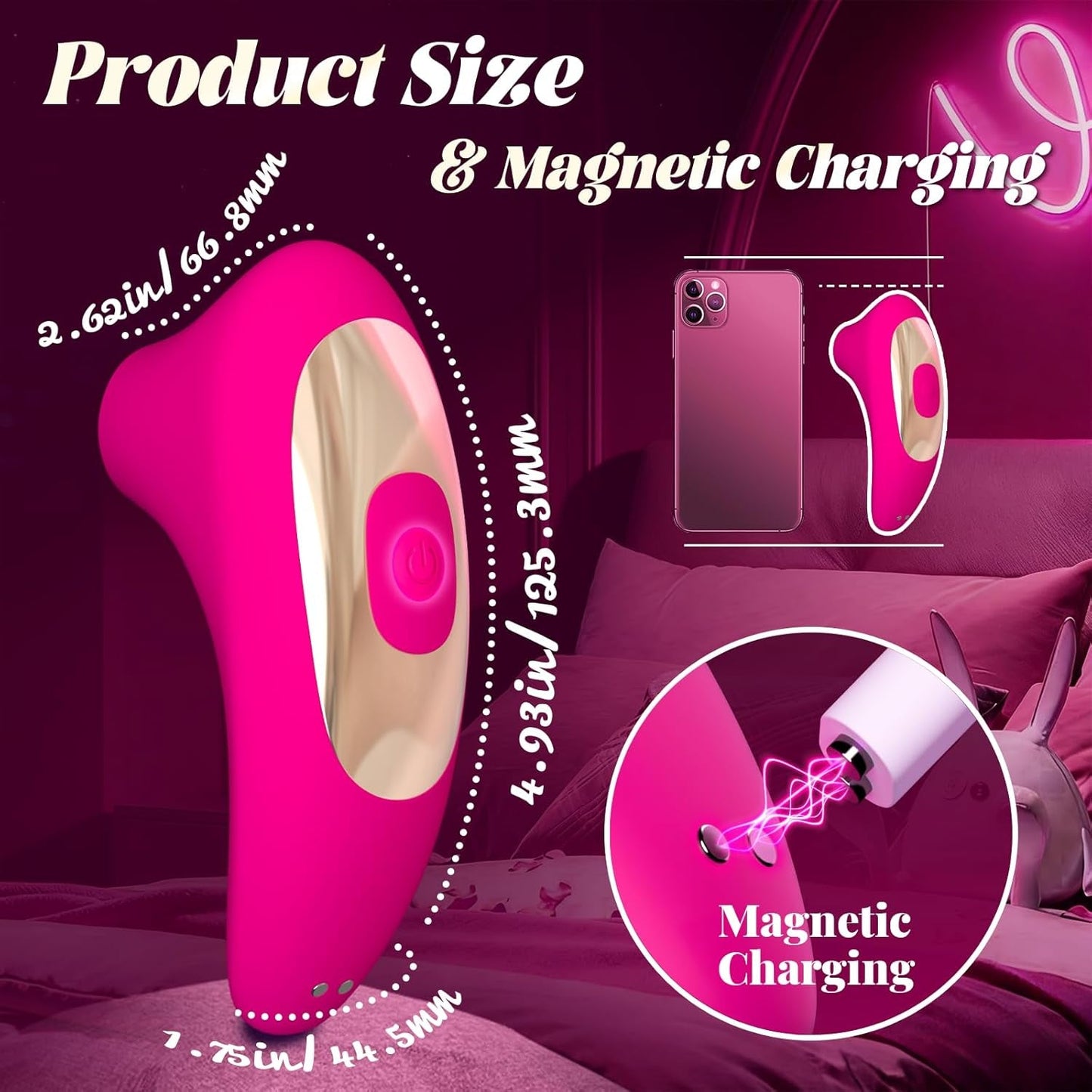 SereviaX Varita Chupaclítores 10 Modos Impermeable Silenciosa USB