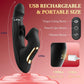 Vibrador ElyraBoost de conejo con empuje y lengüeteo 4 en 1, 10 modos, punto G