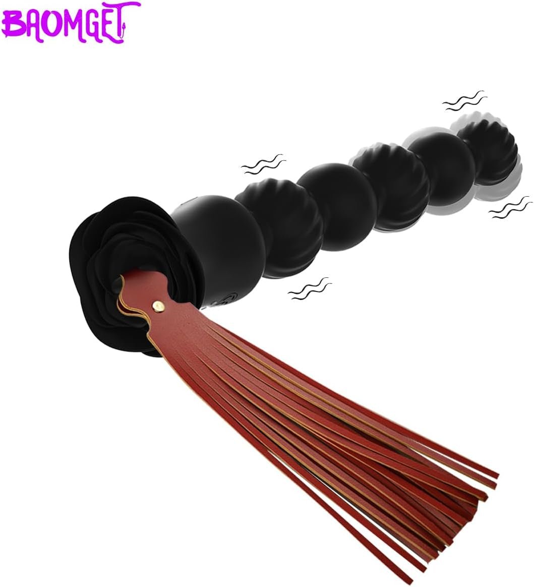 PulseBead Vibrating Beads  Prostate Massager w/ Whip