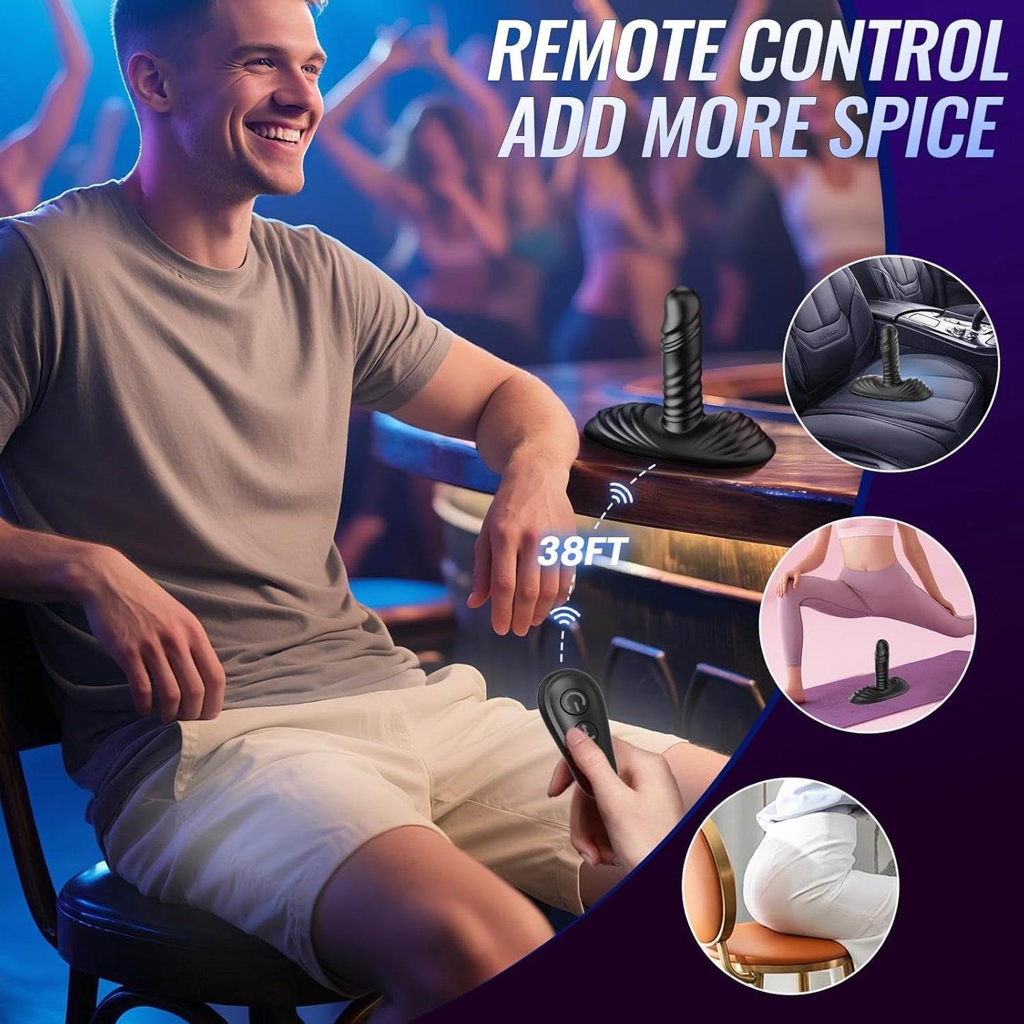 CoreRide Masajeador de Próstata Vibrador de Empuje Ride Plug