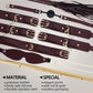 CrimsonRoyale Kit de Bondage BDSM avec Écarteur 10 Pièces