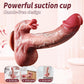 VirexaHeat Dildo Vibrador de Empuje y Lamido, 5 Velocidades, Juguete para Punto G