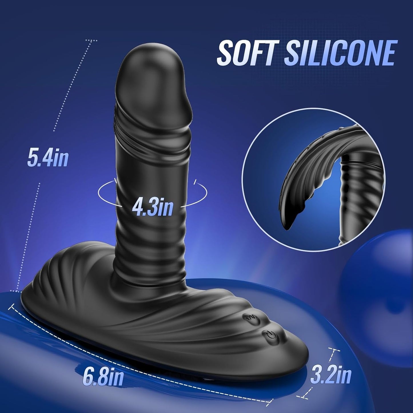 CoreRide Masajeador de Próstata Vibrador de Empuje Ride Plug