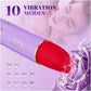 LuxeLip Lápiz Labial Vibrador Bala Chupador de Clítoris 2 en 1