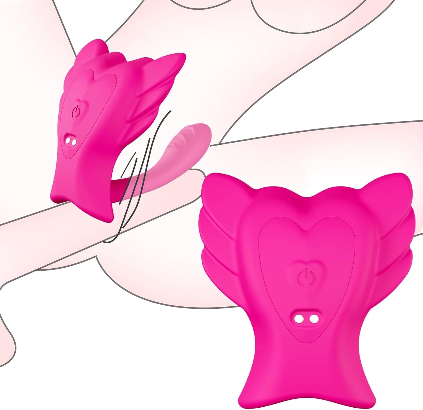 Vibrador de clítoris portátil FlutterSync controlado por aplicación