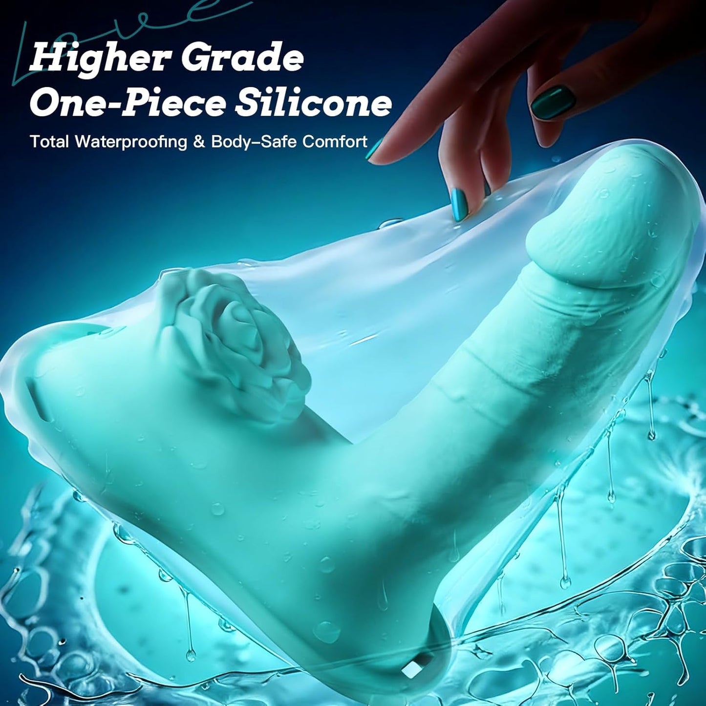 BloomSaddle Dildo con Vibración y Estimulador Clitorial para Montar