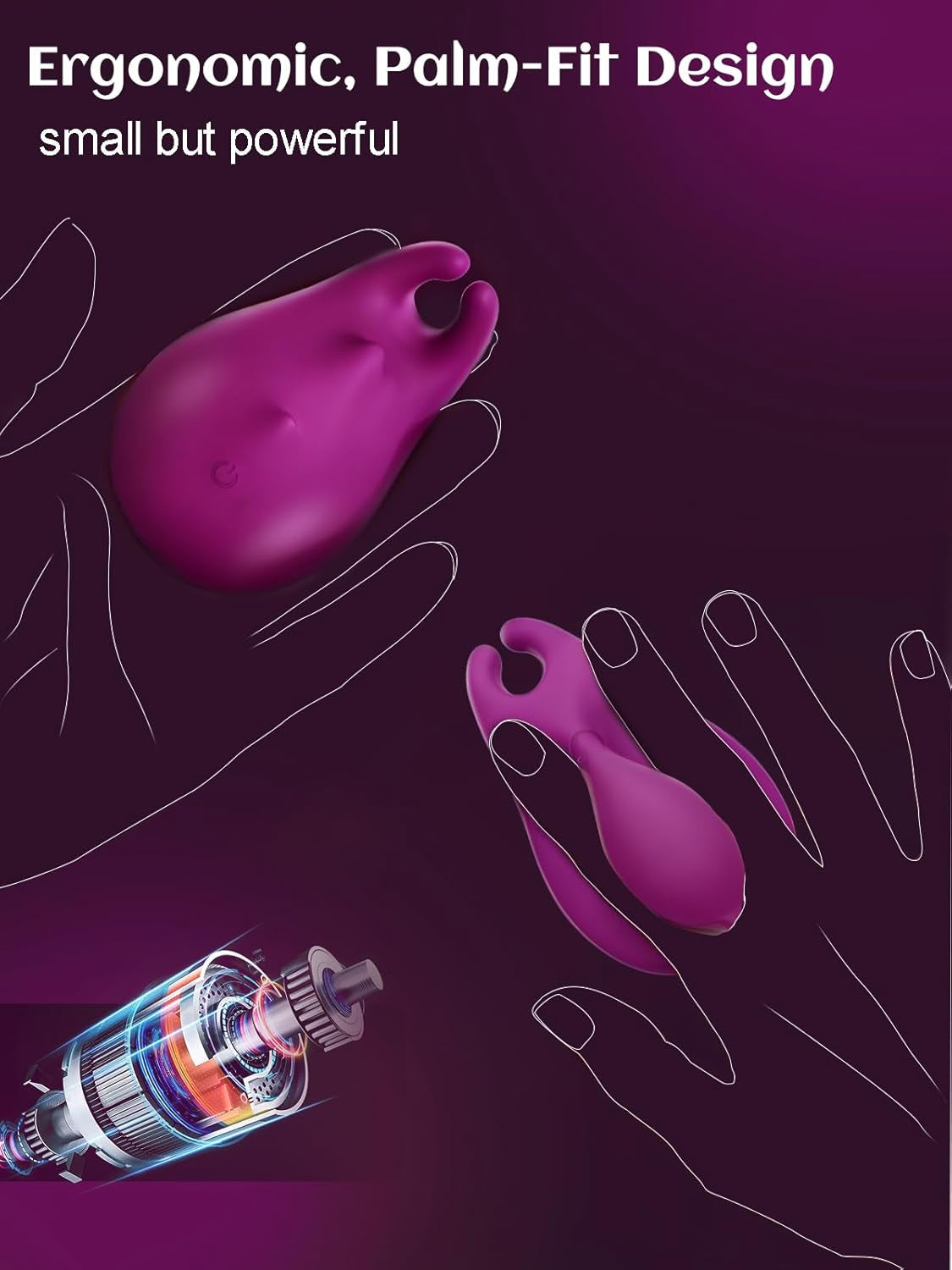 PeachPalm Multi-Zone Precision Finger Vibrator