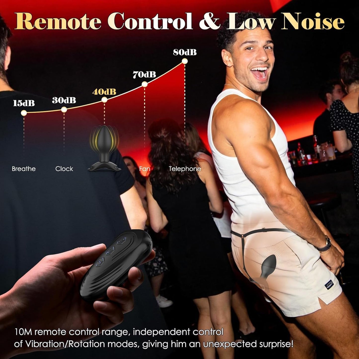 ShadowLock: Plug Prostatique Portable avec Télécommande