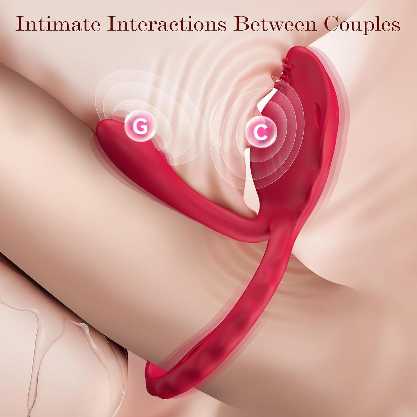 TriLink 3 en 1: pinzas para pezones con control remoto y vibrador de anillo para parejas