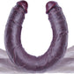 ObsidianMax 24.4” XXL Double-Ended Ebony Dildo Thick Silicone Toy